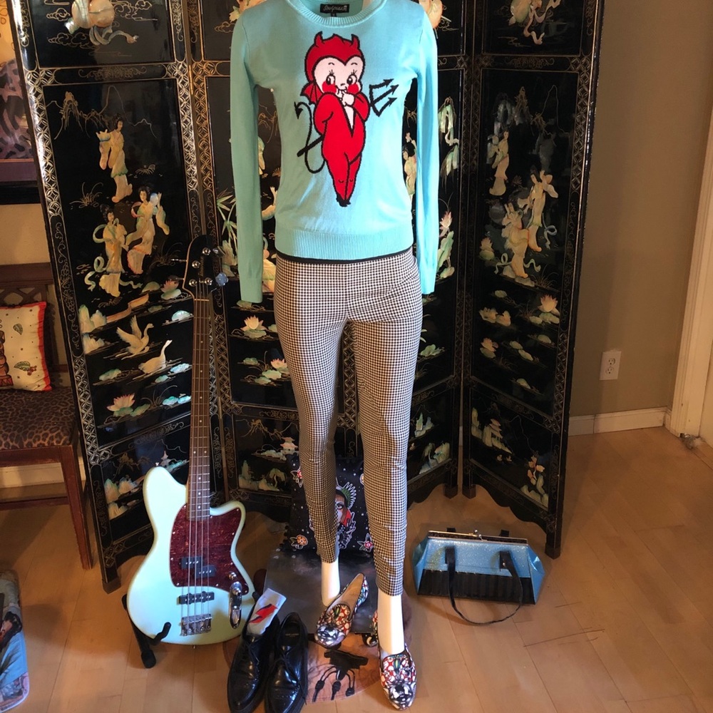 Stella McCartney gingham pants 40 mod leggings